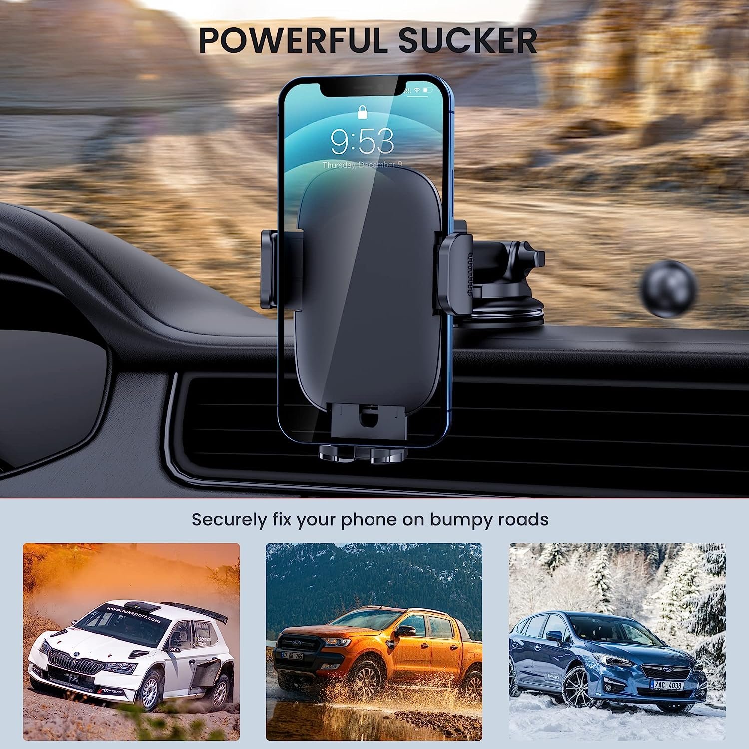 3 in 1 Magnetic Car Phone Holder Mount - Image 3