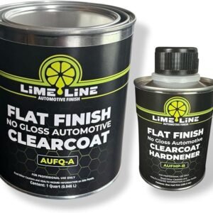 LiME LiNE 2K Clear Coat, Automotive Paint Kit with Hardener, Topcoat For Cars